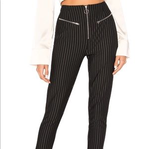 by the way Alani O Ring zip stripe pants